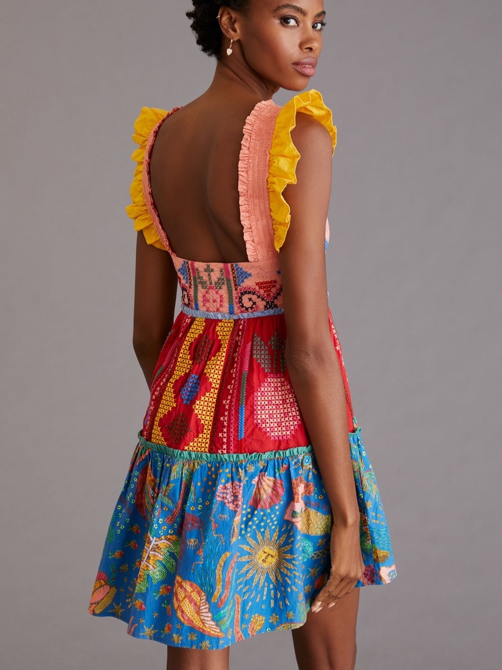 FARM Rio Colorblocked Mini Dress - Picture 4 of 11